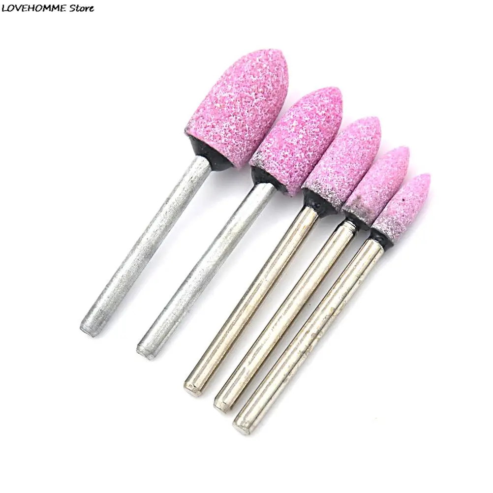 10Pcs Grinding Wheel 1/8 Shank For Dremel corundum Pink Mounted Stone Rotary Tool Wholesale High Quality