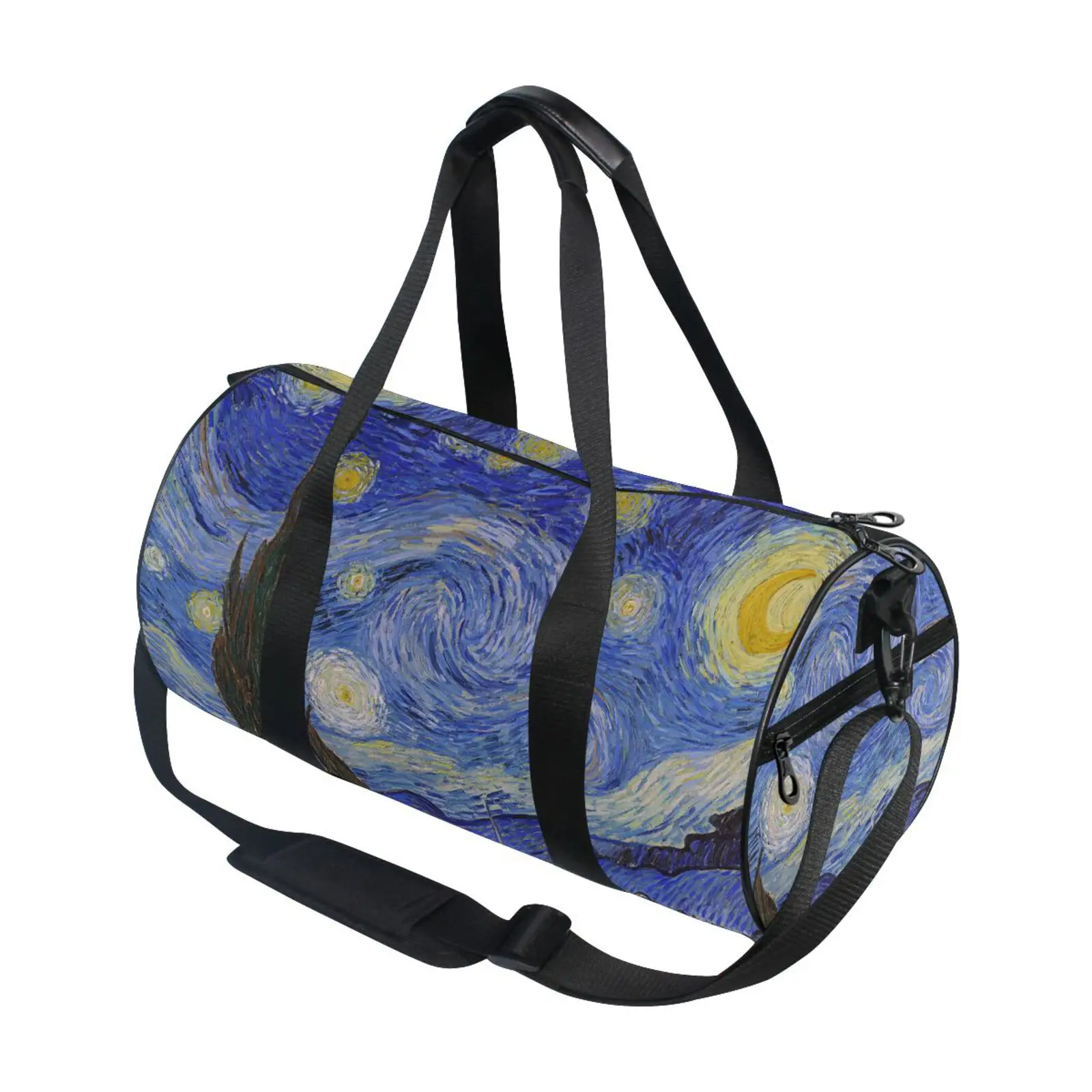 Women Gym Bag Fitness Training Bag Van Gogh oil painting design Outdoor Travel Duffle Bag Men Swim Bags Yoga Gym Sports bag New