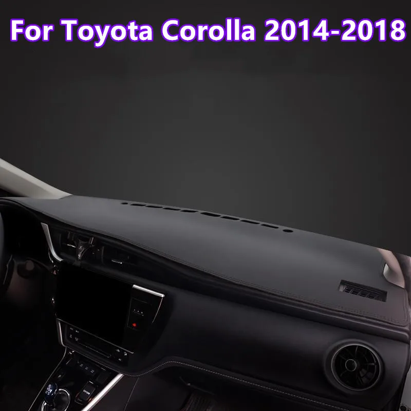 

For Toyota Corolla 2014-2018 Car Leather Dashboard Dash Cover Protector Pad Mat