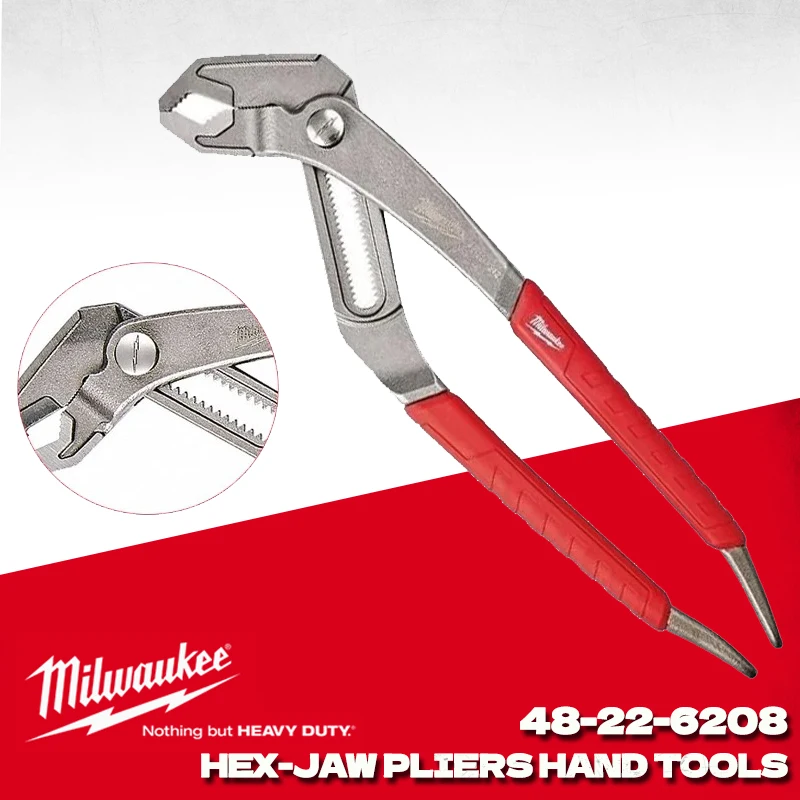 

MILWAUKEE 48-22-6208 8" Comfort Grip Hex-Jaw Pliers Milwaukee Hand Tools Pliers 48-22-6208H
