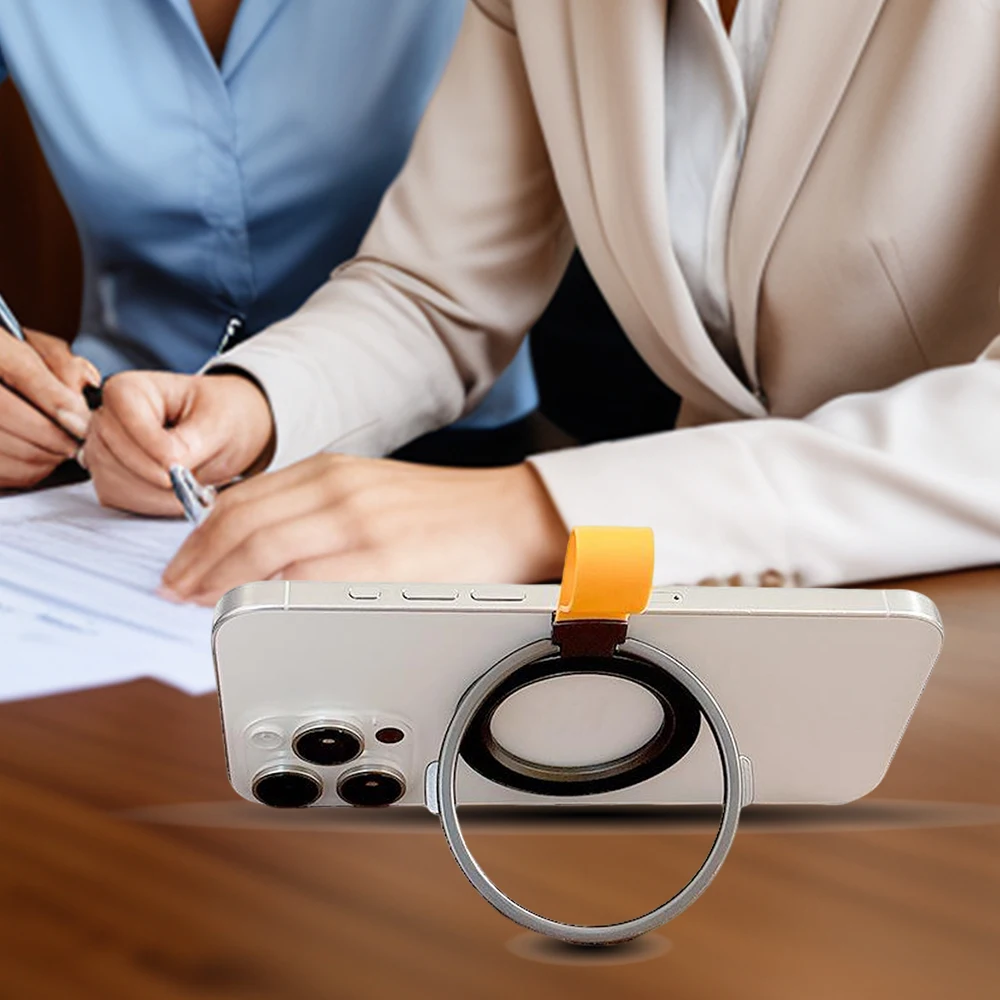 Para fecho de dedo magnético 3 seções anel de silicone simplicidade 1 peça ultra leve e ultrafino forte sucção rotativa 360 °   Parede