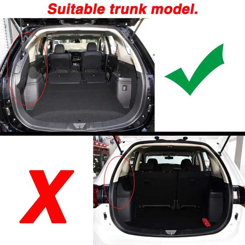 Car Trunk Curtain for Mitsubishi Outlander Electric Tailgate 2013 2014~2021 Accessories Retractable Cargo Cover Privacy Luggage