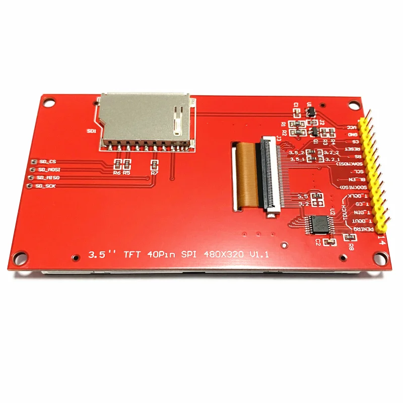 3.5 Inch IPS TFT SPI LCD Display Module 320RGBx480 ST7796 With/Without Touch ESP32 Screen