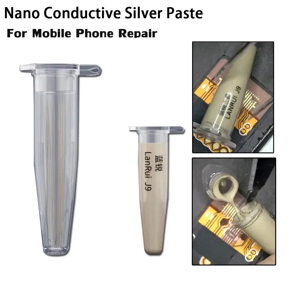 ️Línea de reparación de pantalla de pasta de plata nano conductora universal para teléfonos para iPhone Android Herramientas de reparación de pantalla verde/amarillo