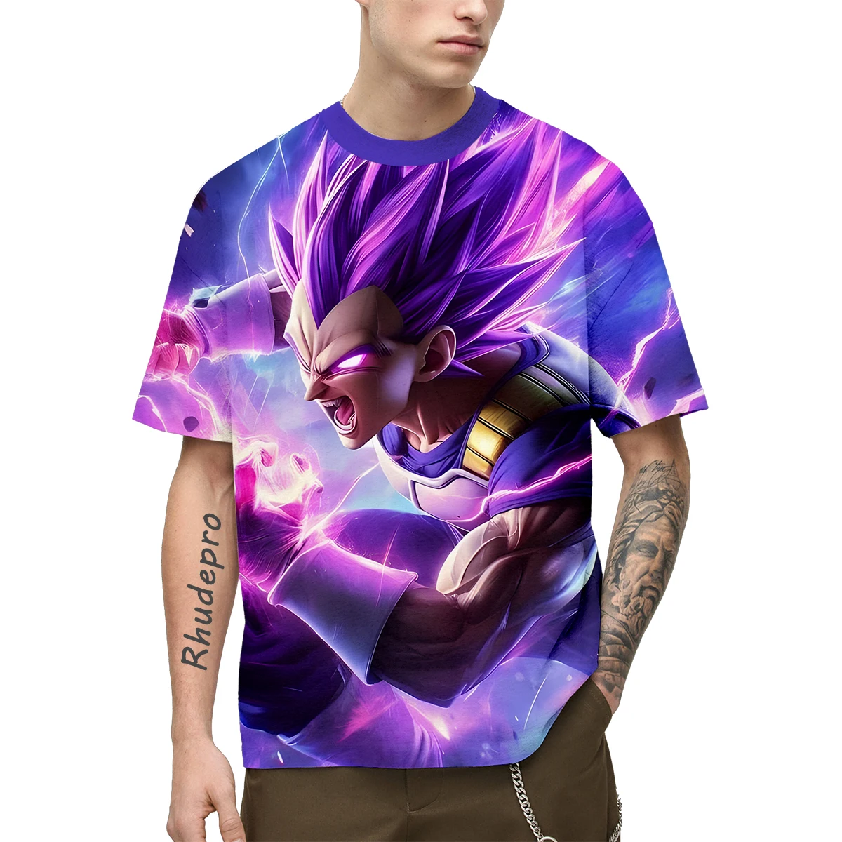 Anime Dragon Ball Z Économie unisexes, Goku, Vegeta, All Over Print, Street Cosplay, Nouveau, Chaud, Hommes, Enfants, Été, 2024