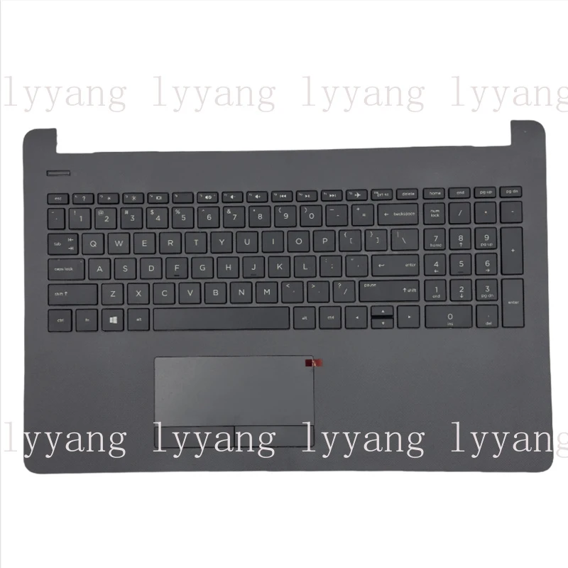 

f For HP 15-BS 15-BW 250 G6 255 G6 Gray Palmrest Case Keyboard Touchpad 929906-001