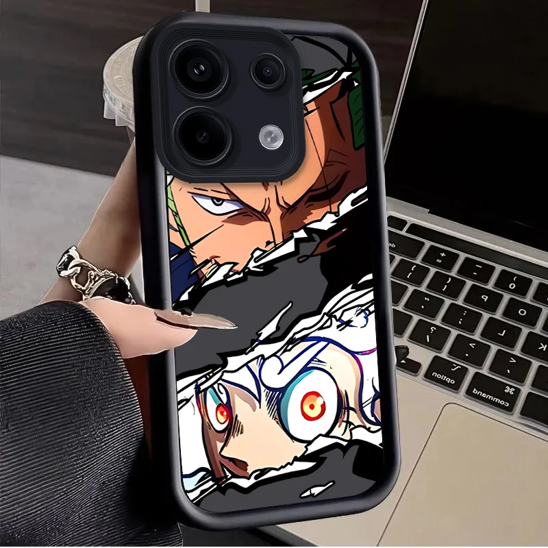 Anime O-One Piece Luffy Case for Xiaomi Redmi Note 13 12 Pro Plus 4G 5G 13C 12C Turbo 11 11S 10 10S 9 10A 10C 9C A2 A1 Cover