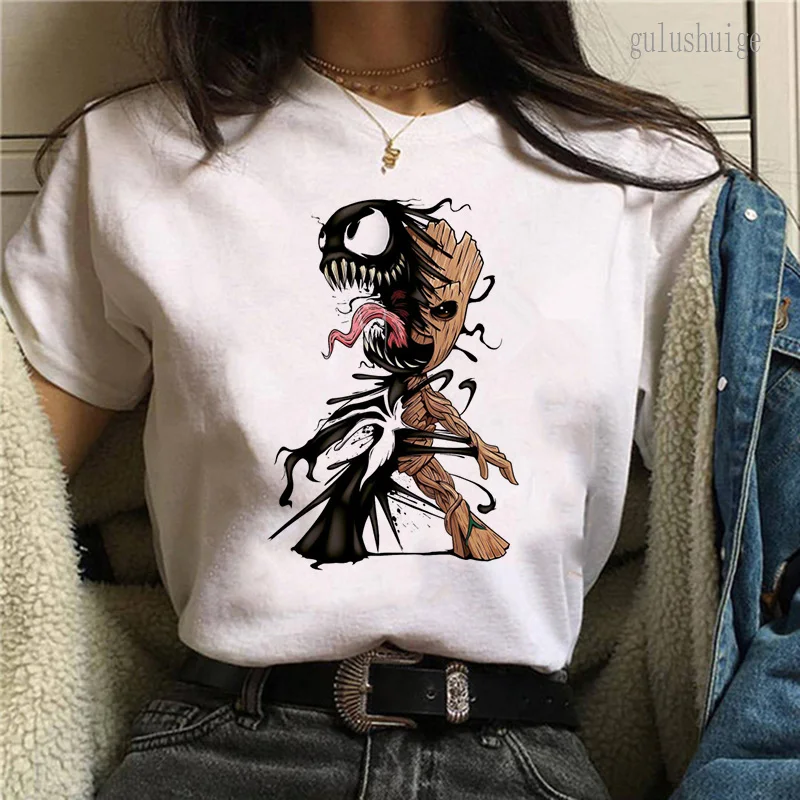 Bady Groot Impresso Tops T Shirt Homens Harajuku Moda Streetwear tshirt Eu Sou Groot Gráfico T-shirt Unisex Tshirt Y2k Tops Masculino