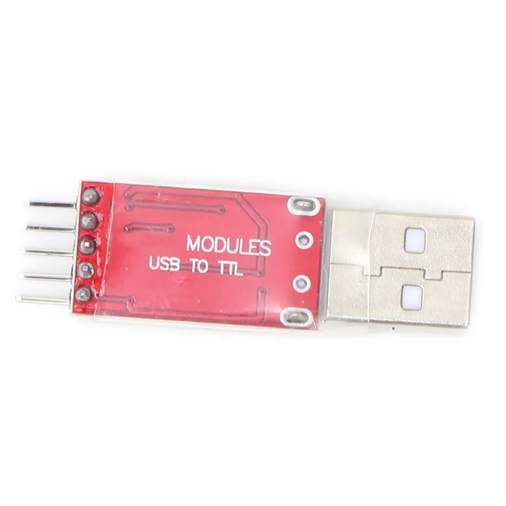 CP2102 Serial Converter Adapter Module USB to TTL Serial Port USB to TTL Serial Module with Jumper Wire Red TTL Serial Converter