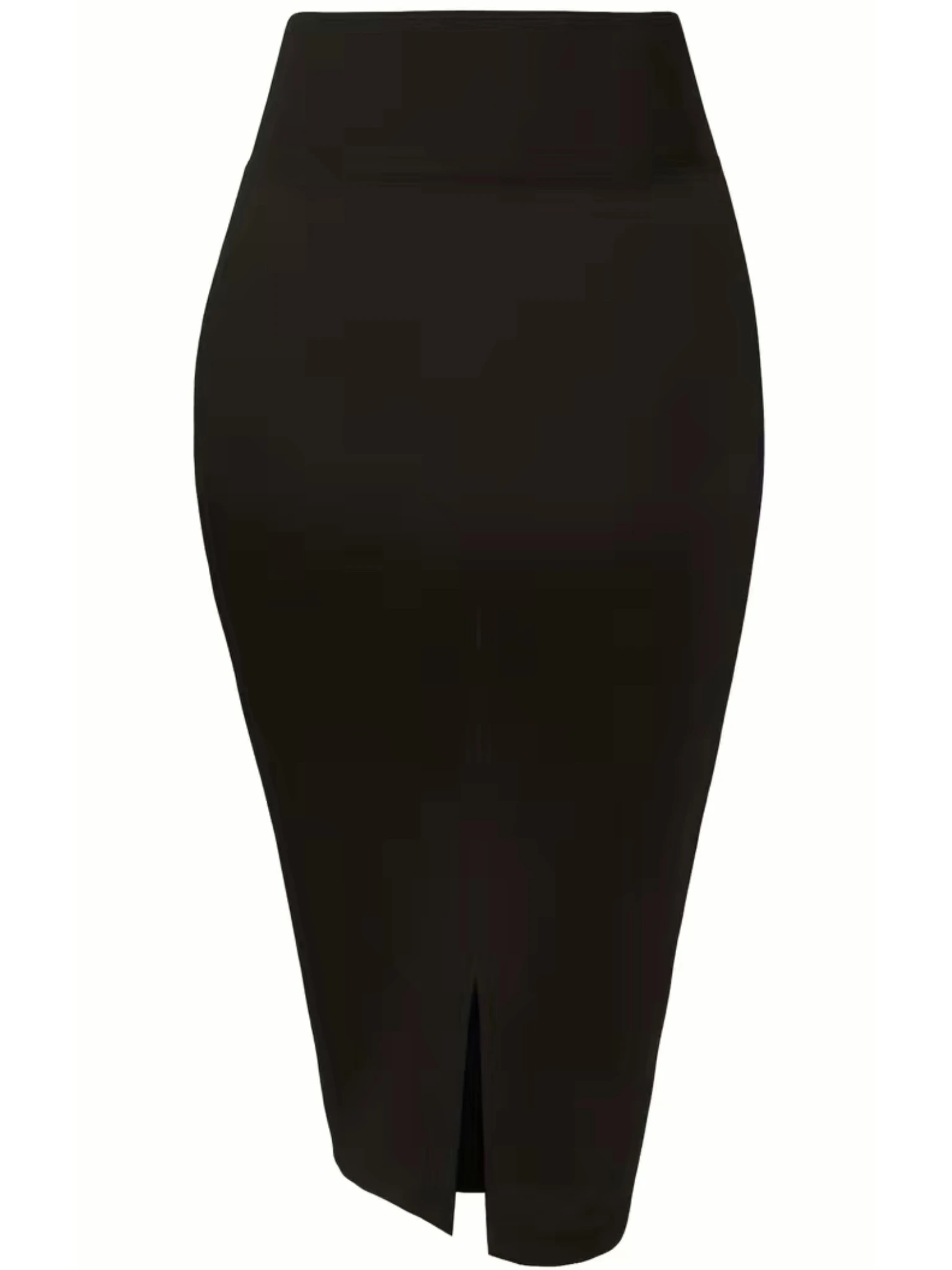 A versatile solid color skirt for women, paired with a fashionable look, perfect for casual and semi formal occasions.