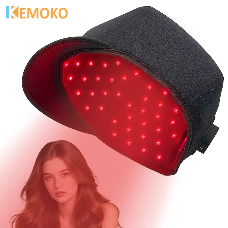 

Portable Red Light Therapy Cap, 660nm 850nm Near Infrared, Scalp Relieve Head Pain, Hair Regrowth Treatment Machine