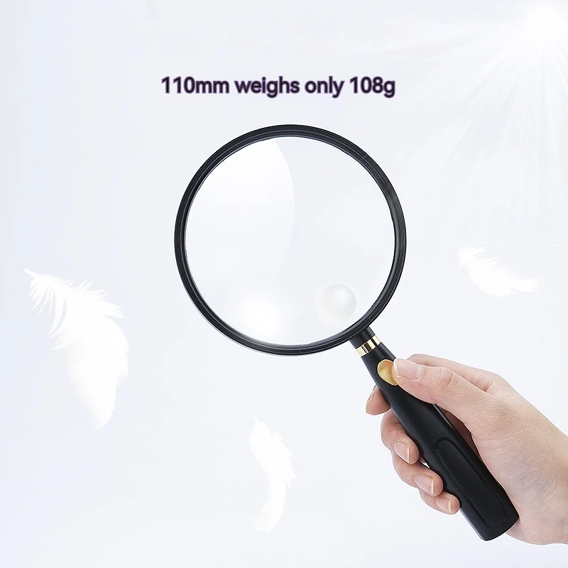 Handheld Magnifying Glass, Japanese High-Definition Optical Glass, Elderly Reading, Children Reading, and Students