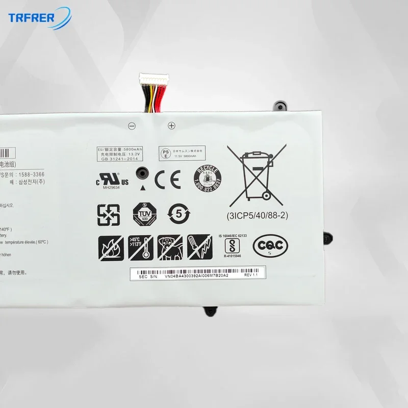 Imagem -03 - Bateria do Portátil para Samsung Nt900x5n-l58l L58r L58ss L58ws Nt900x5n-l59ss Novo Zdiui-pbtn6qb