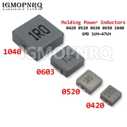 10PCS SMD Molding Power Inductors 0420 0520 0630 0650 1040 1R0 2R2 6R8 1UH ~ 47UH 1UH 2.2 3.3 4.7 6.8 10 15 22 33 47 68 UH 100UH