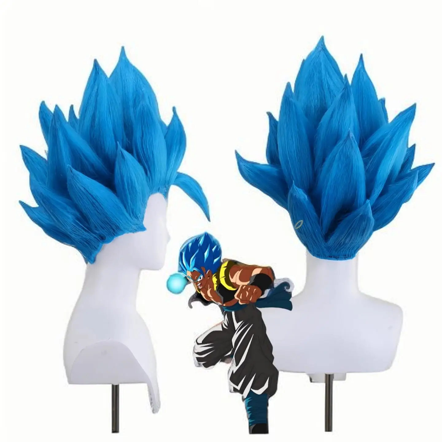 

Dragon-Themed Super Warrior Cosplay Wig – Finished Custom Spiky Wig Made from Reference Photos