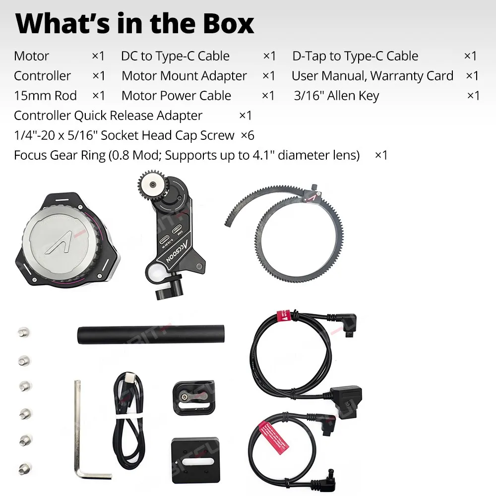 Accsoon F-C01 Mini Wireless Follow Focus Control System Universal Portable Mini Zoomer Chasing Focus Focuser For DSLR Camera