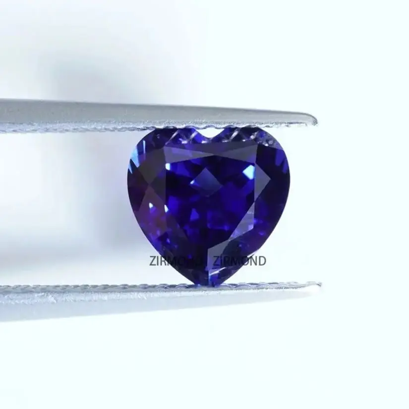 

Lab Grown Sapphire Royal Blue Heart Cut 3-10mm VVS Loose Gemstone for Personalized Necklace Jewelry Making with AGL Certificate