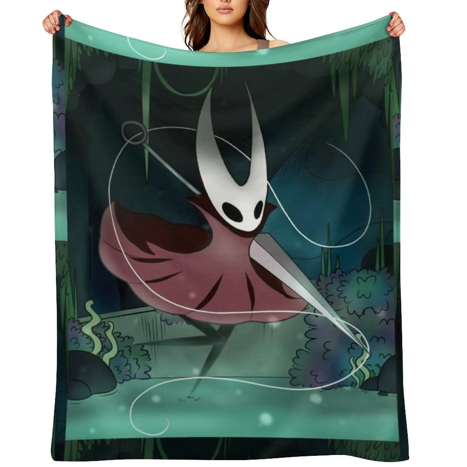 

Hornet - Hollow Knight Throw Blanket Blankets Sofas Of Decoration Beach Luxury Brand Furrys Blankets