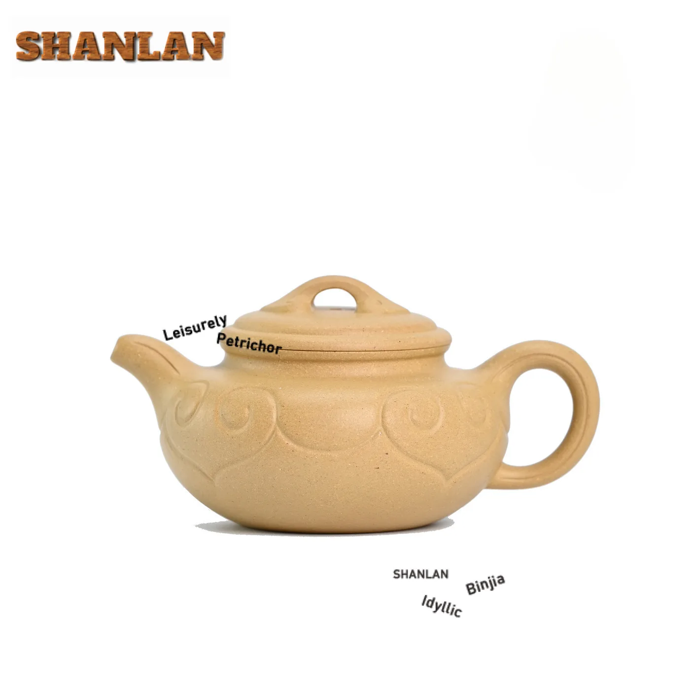 290 مللي بوتيك ييشينغ الأرجواني الطين إبريق الشاي النقي اليدوية رقيقة الجسم روي العتيقة وعاء الخام خام بن شان الطين الأخضر غلاية Zisha طقم شاي