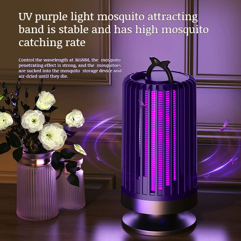 Household mosquito killer USB Rechargeable Electric Fly Trap Zapper Insect Killer Repellent Outdoor Mute Anti Mosquito Lamp