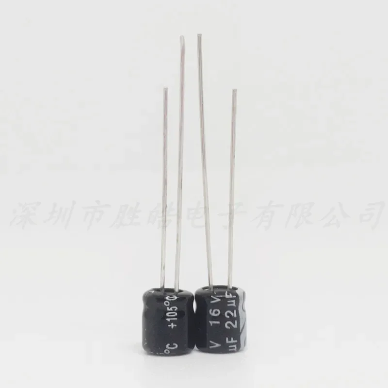 Capacitor eletrolítico, 16V22UF, 4x7mm, alta qualidade, 1000pcs