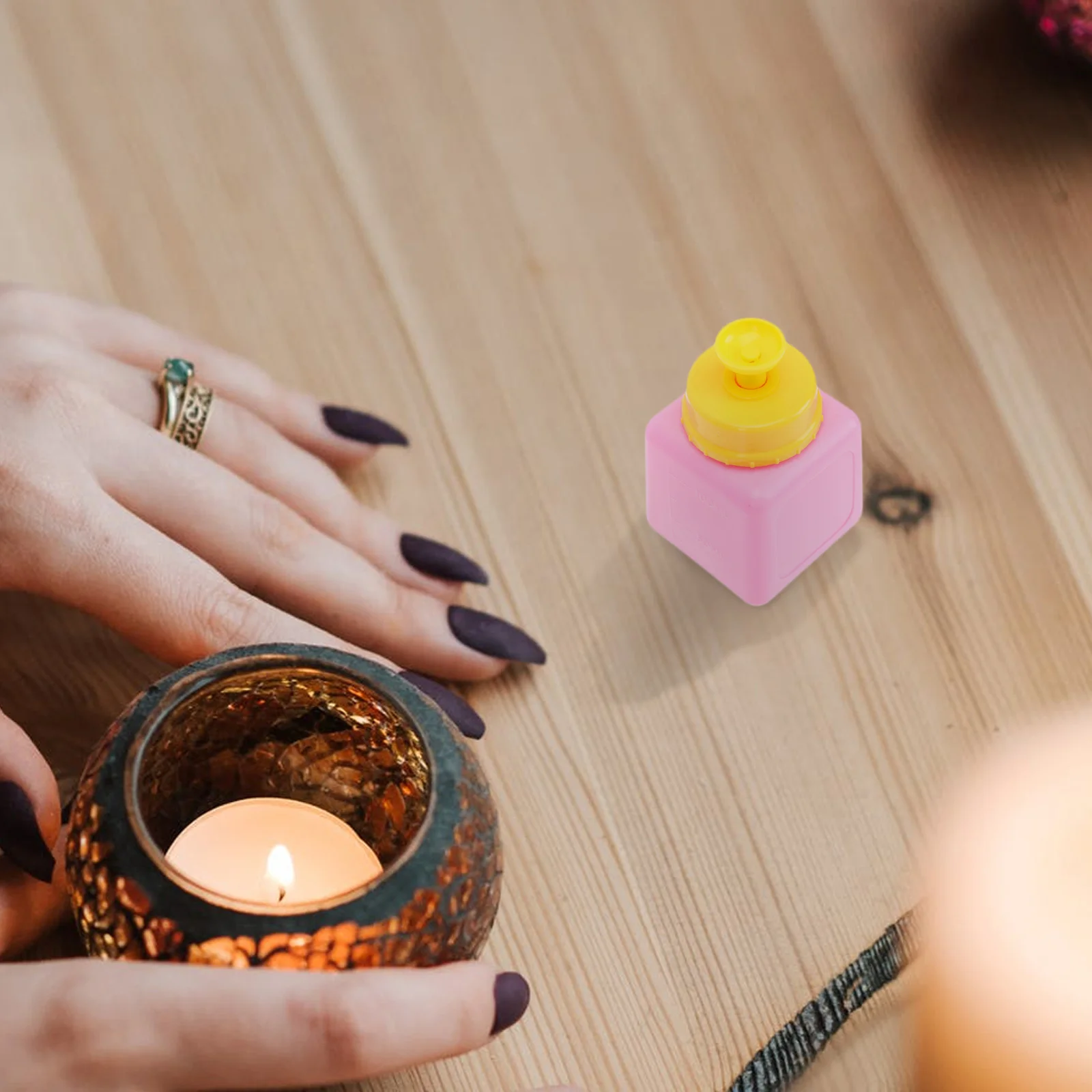 大容量プレスタイプマニキュアボトルワイドマウスマニキュアリムーバー収納旅行液体ホルダー空のポンプディスペンサー