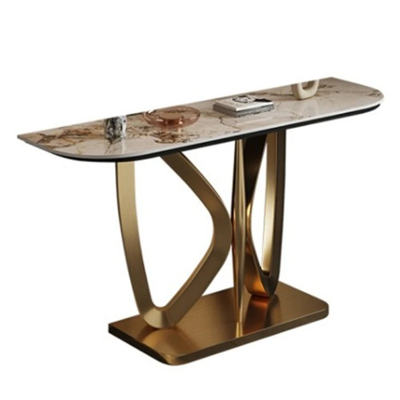 

Stainless steel entrance table Household metal rear decoration table Partition door case
