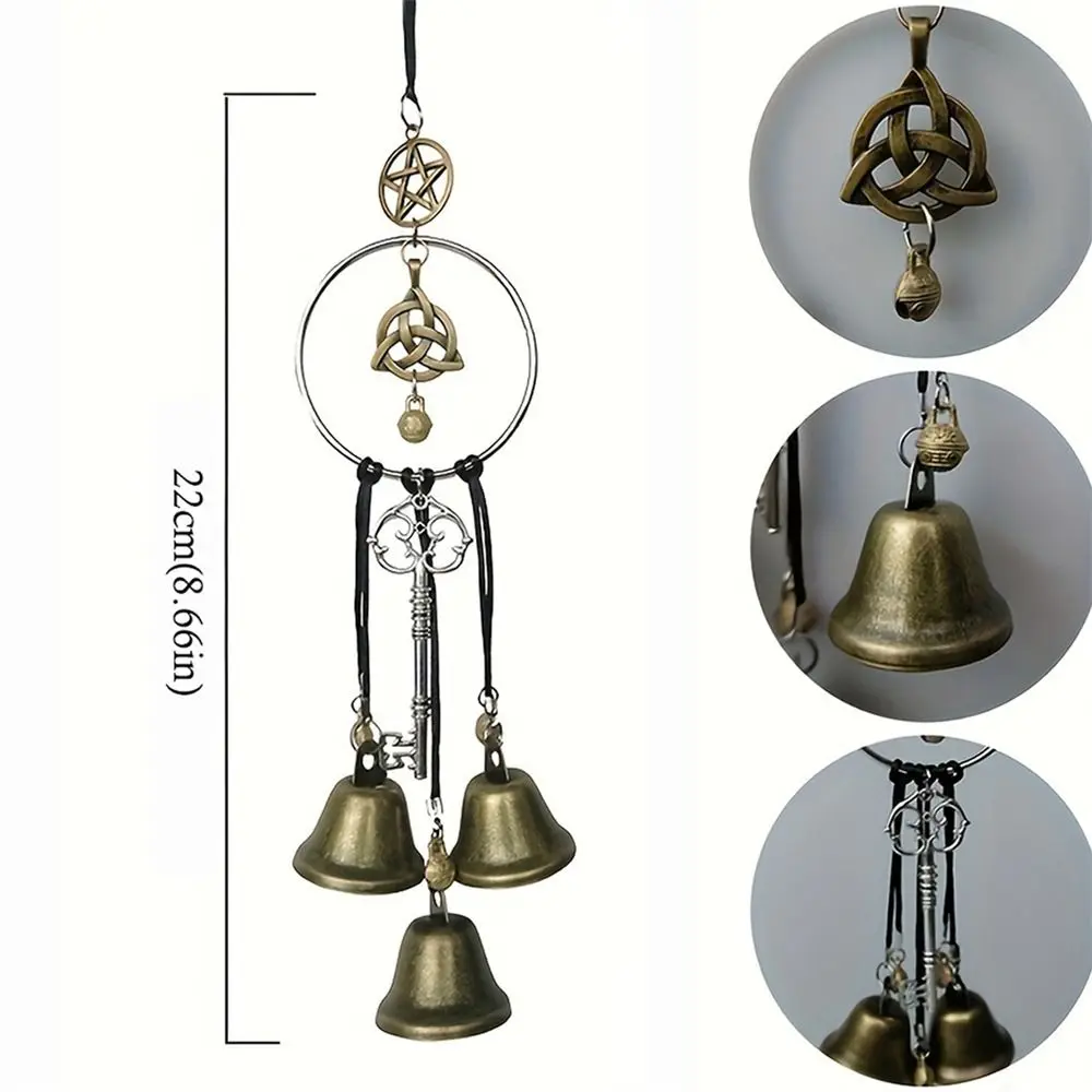 Handmade Metal Wind Chime, Maçaneta, Pendurado Sino Decorativo, Elegante Jardim, 1Pc