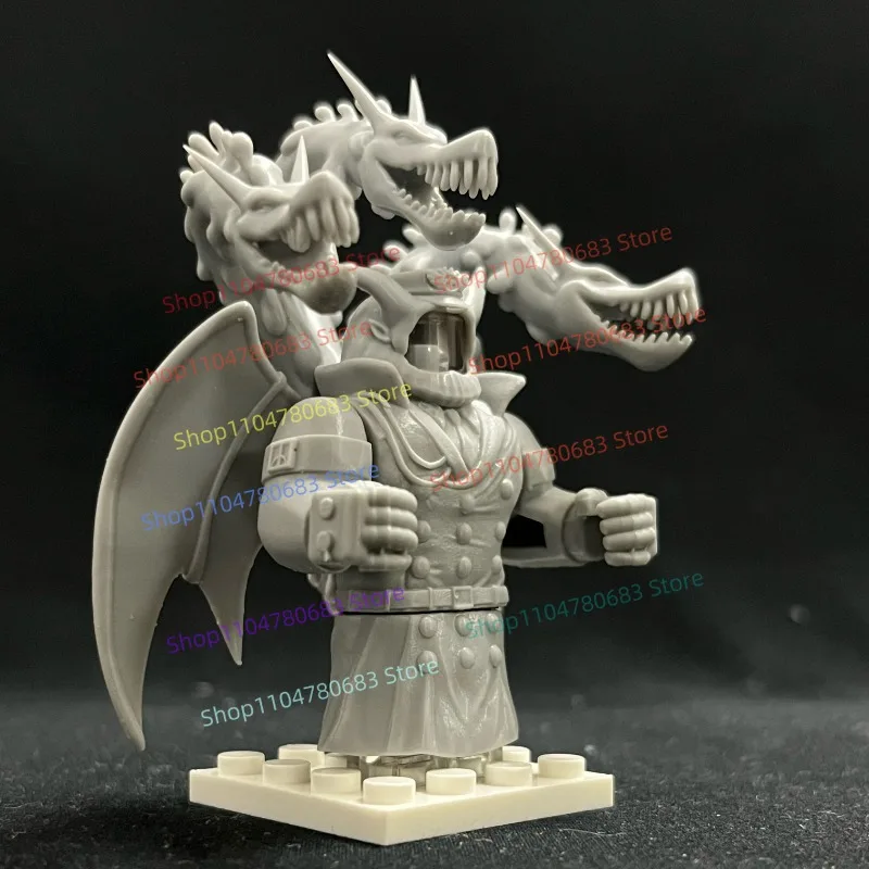 MOC New Building Block Doll Mini Doll Solidified 3D Printed White Model Uncolored Toy Gift Ornaments Collection