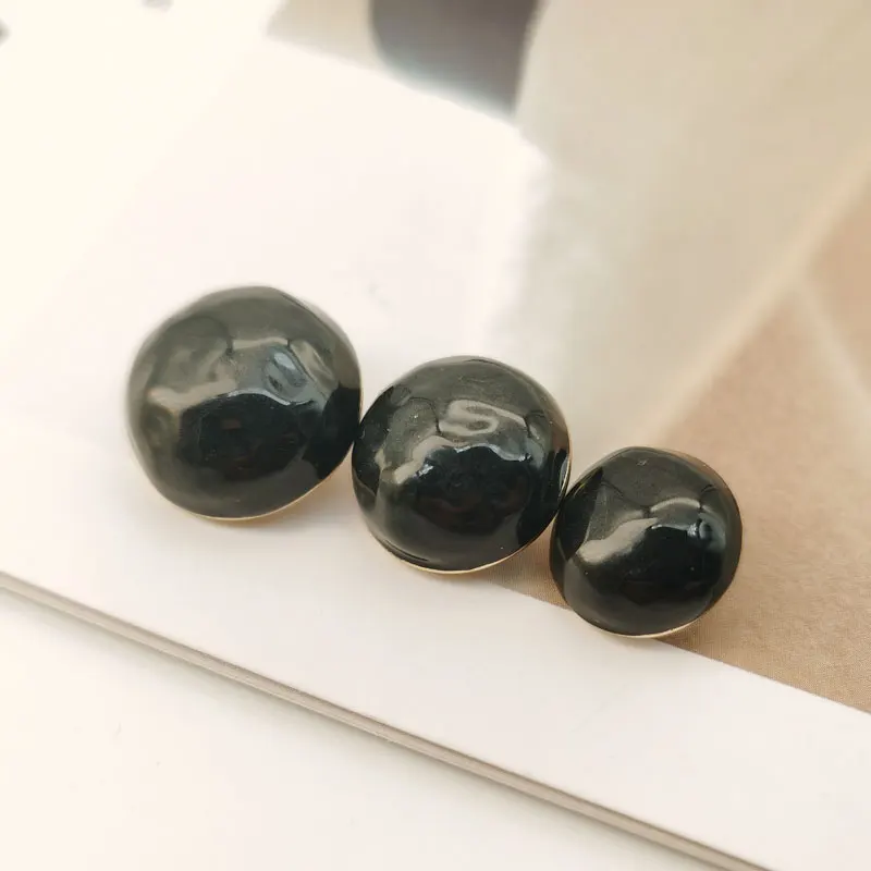 Luxury Round Metal Buttons Of Clothing Women Coat Sewing Accessory Wholesale DIY Buttons for Coat Garment Buckle Wholesale 6pcs