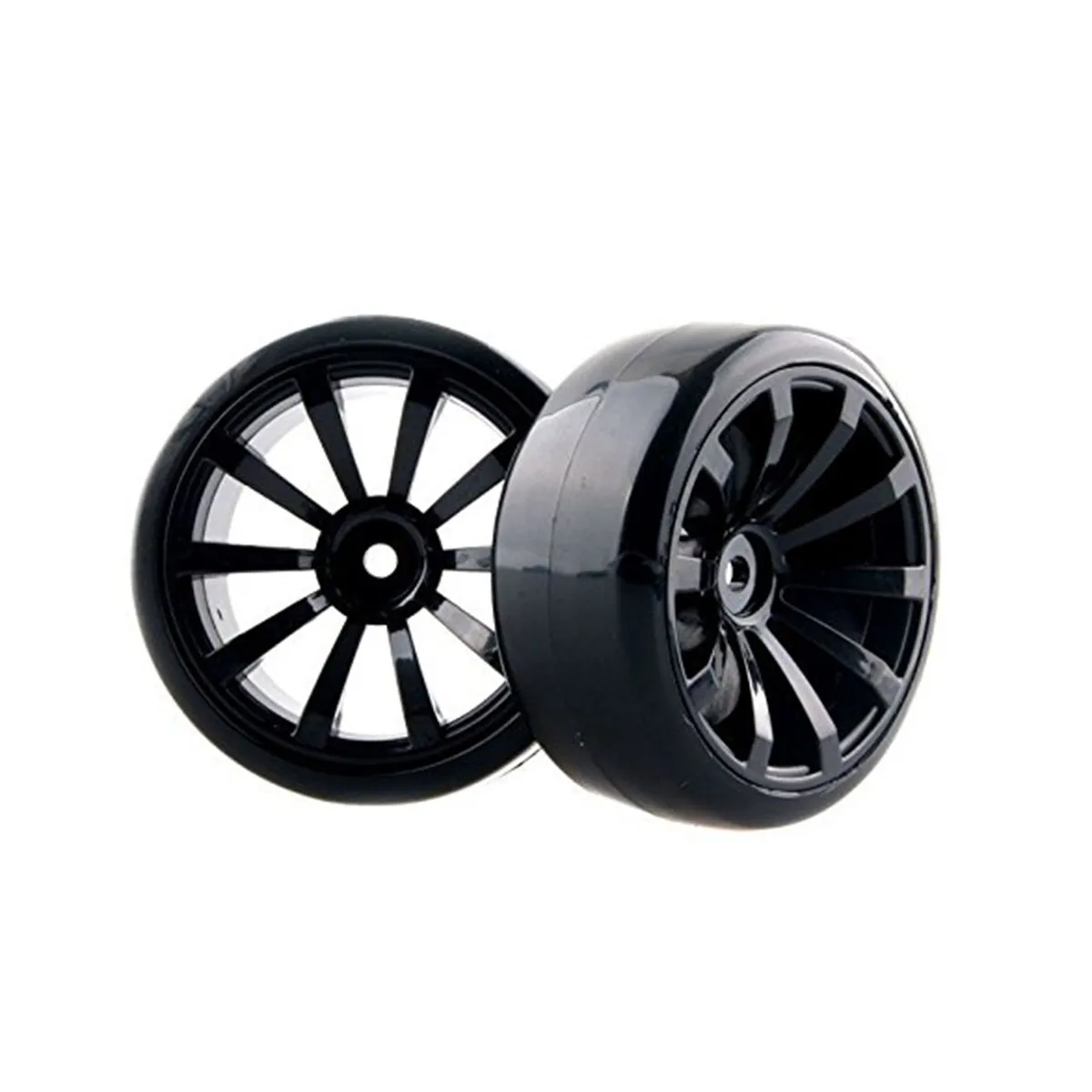 

4Pcs Mini Simulated Drift Tires Hard Plastic Racing Car Tires Suitable for 1 10 Rc Cars Hpi Rim Upgrade Racing Car Tire