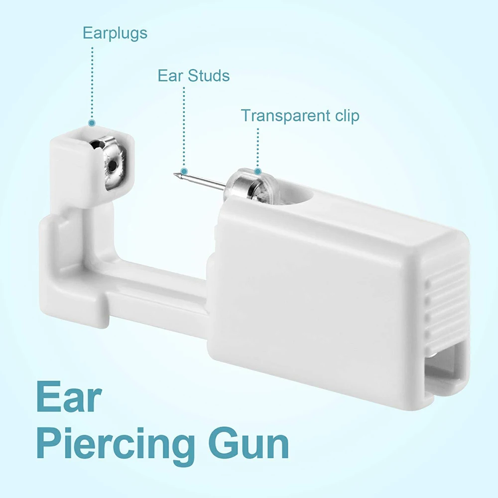 Ear Piercing Gun Disposable Premium Ear Piercing Gun Easy To Use Ear Piercing Gun Kit With Earring Studs Safe Ear Piercing Tool