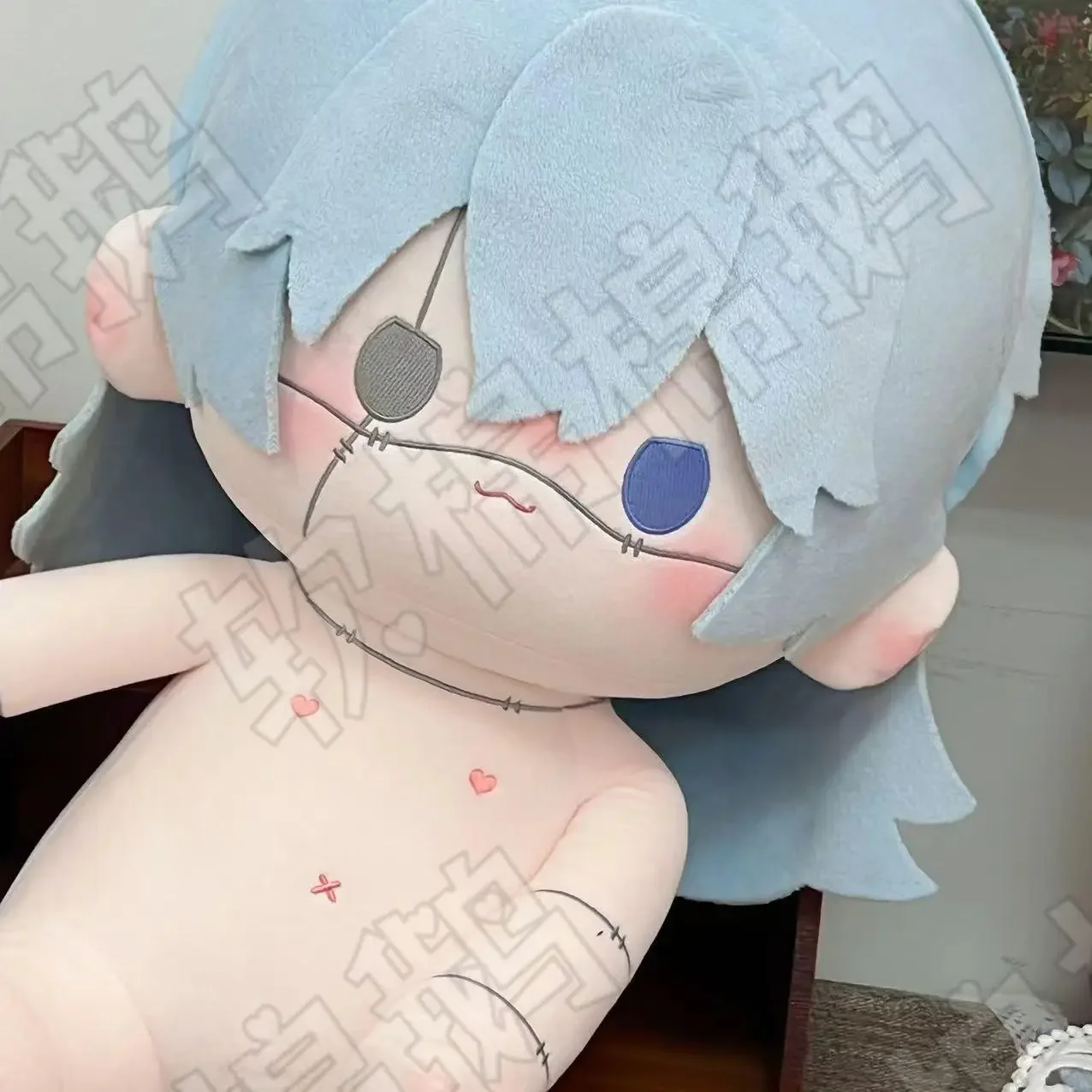 Anime Jujutsu Kaisen Mahito Cosplay Cartoon Cute Fluffy Cotton Maumet Puppet 40cm Naked Baby Plaything Adorn Xmas Gift