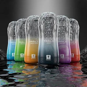 オスのマスターベーターカップソフト猫のセックスおもちゃ透明な膣大人の持久力エクササイズアダルト用品男性用真空ポケットカップ 6ベストセールスポケット猫ポータブル-3