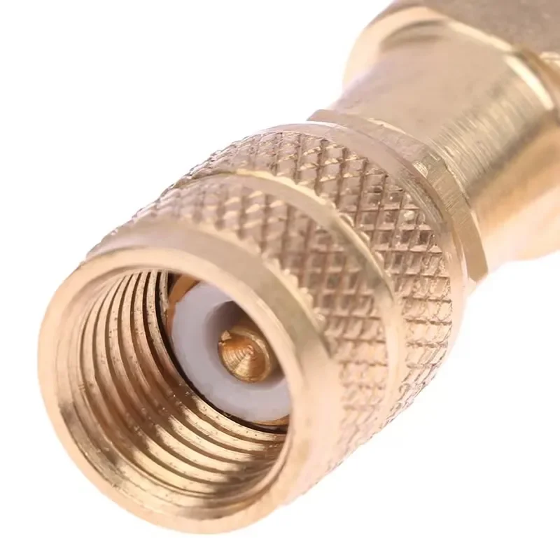 1PC Refrigerazione Ricarica Aria Condizionata Adattatore Per R410A R22 1/4 "Liquido di Sicurezza Valvola Tubo R22 Adattatore In Rame Mano
