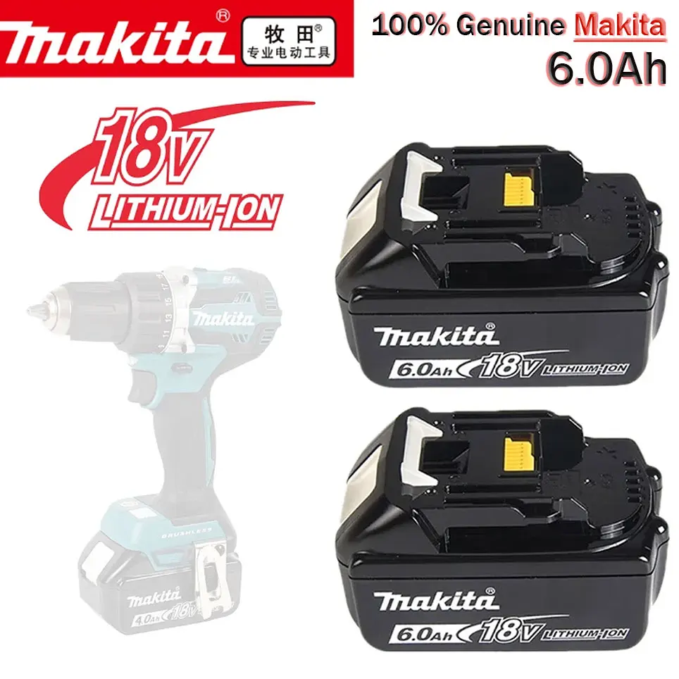 

Makita Original Lithium ion Rechargeable Battery 18V 6000mAh 18v 6.0Ah drill Replacement Battery BL1860 BL1830 BL1850 BL1860B