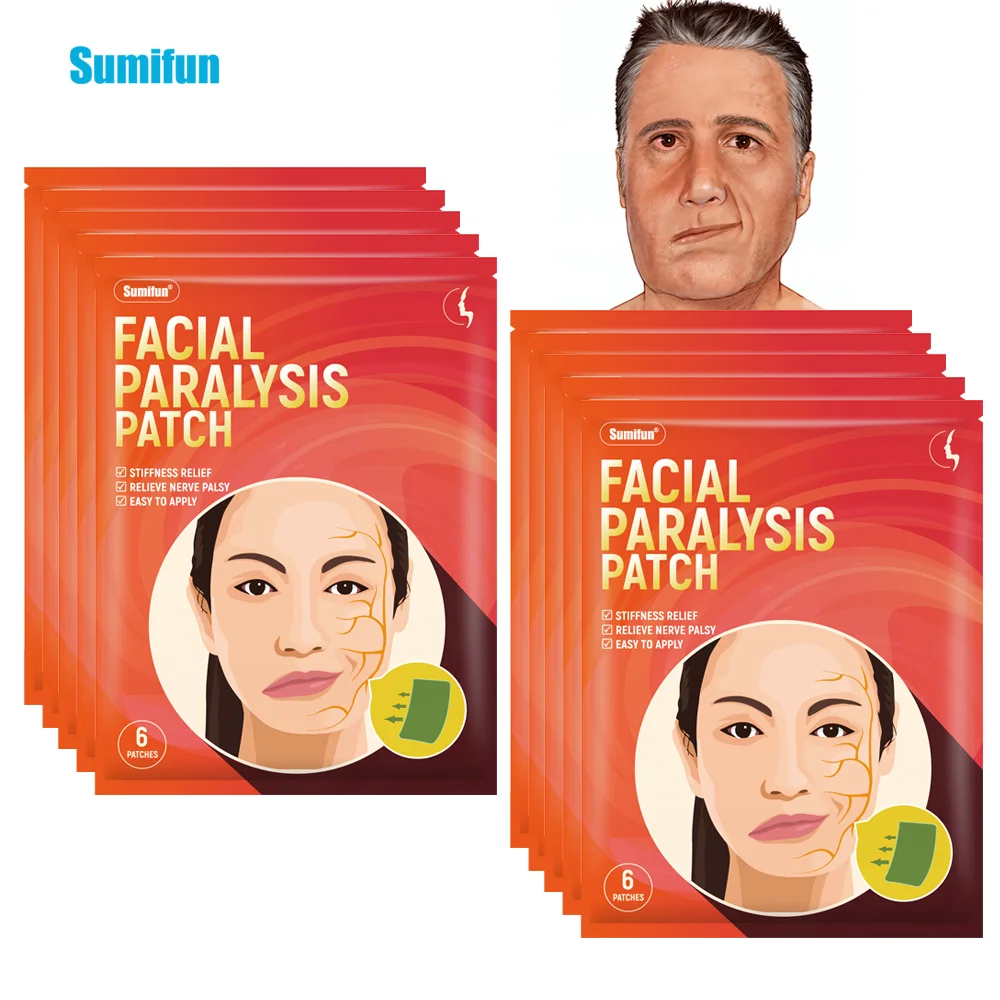 6-60Pcs Sumifun Facial Paralysis Treatment Patch Face Neuritis Nerve Palsy Kojąca naklejka Uroda Opieka zdrowotna Plaster medyczny