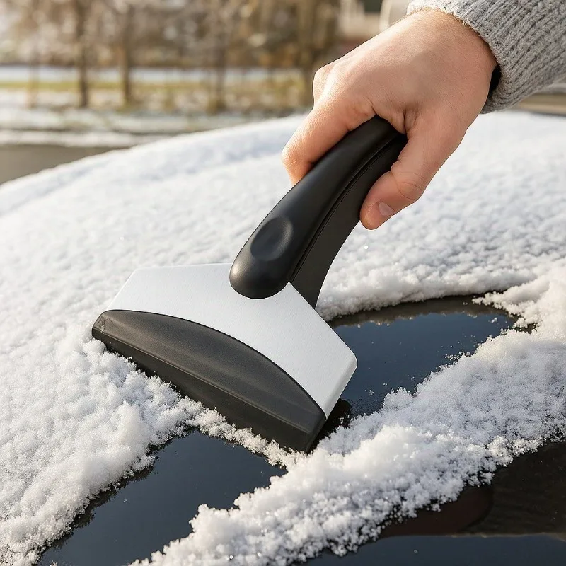 

Автомобильная лопата для снега из нержавеющей стали, зимняя лобовое стекло, скребок для льда, инструмент для удаления снега, автоаксессуары