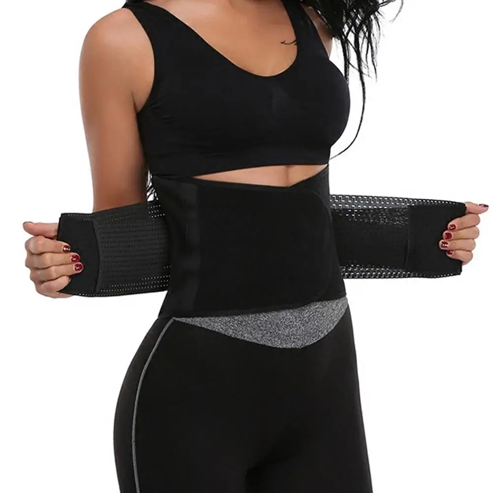 Women Waist Trainer Abdomen Belt Corset Slimming Body Shaper Exercise Workout Aid Home Gym Sports Lumbar Back Belt Accessories