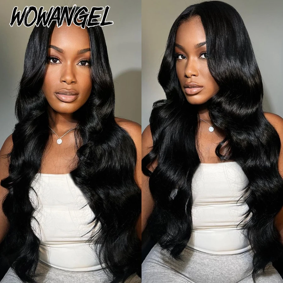 Wow Angel Body Wave 2x6 HDปิดลูกไม้วิกผมผมมนุษย์Kim K 6 นิ้วส่วนลึกPre-Plucked Undetectable HDวิกผมลูกไม้Glueless