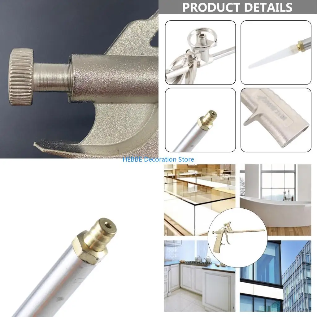 

B0KC Foam PressureGun Washer Machine Expanding Applicator Caulking GlueGun Manual