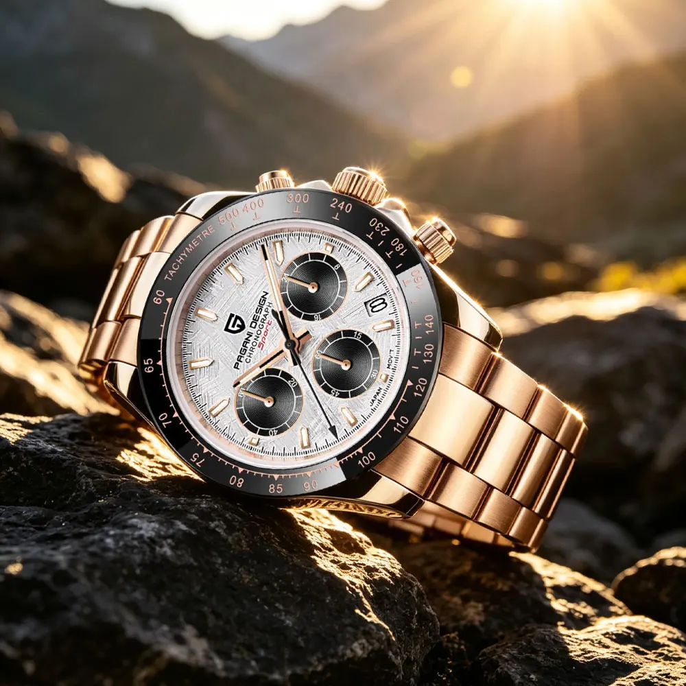 Top Brand PAGANI DESIGN Luxury Men Watch Multifunctional Chronograph VK63 Quartz Watch Waterproof Calendar Luminous Gift Watches view 5