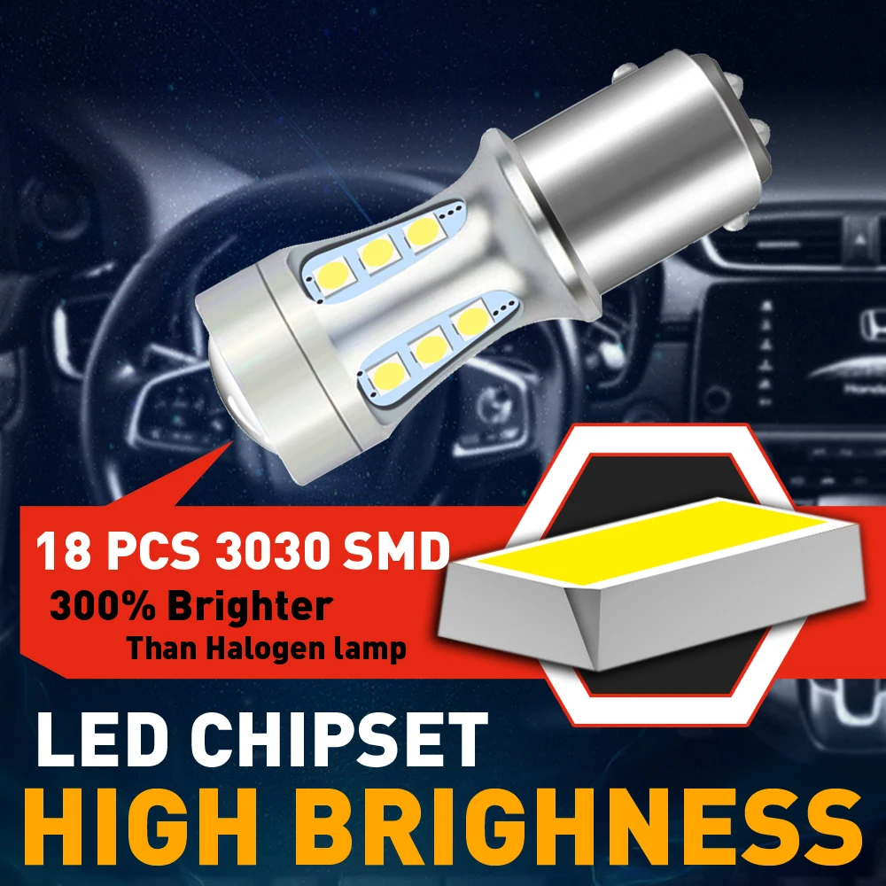 2pcs LED Reverse Light Blub Lamp P21/5W BAY15D For Suzuki Alto Baleno Celerio Grand Vitara Ignis Kizashi Swift SX4 Wagon R Samur