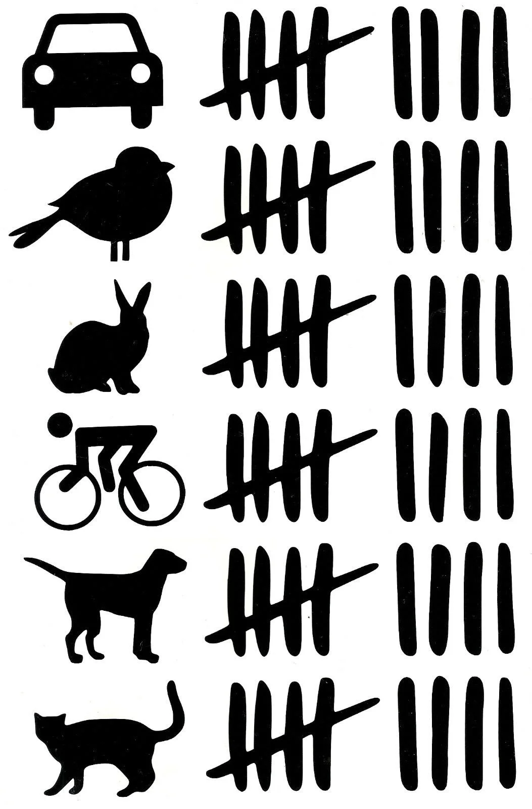 

For Road Kill Count Accident Tally chart vinyl decal sticker car window van DIY