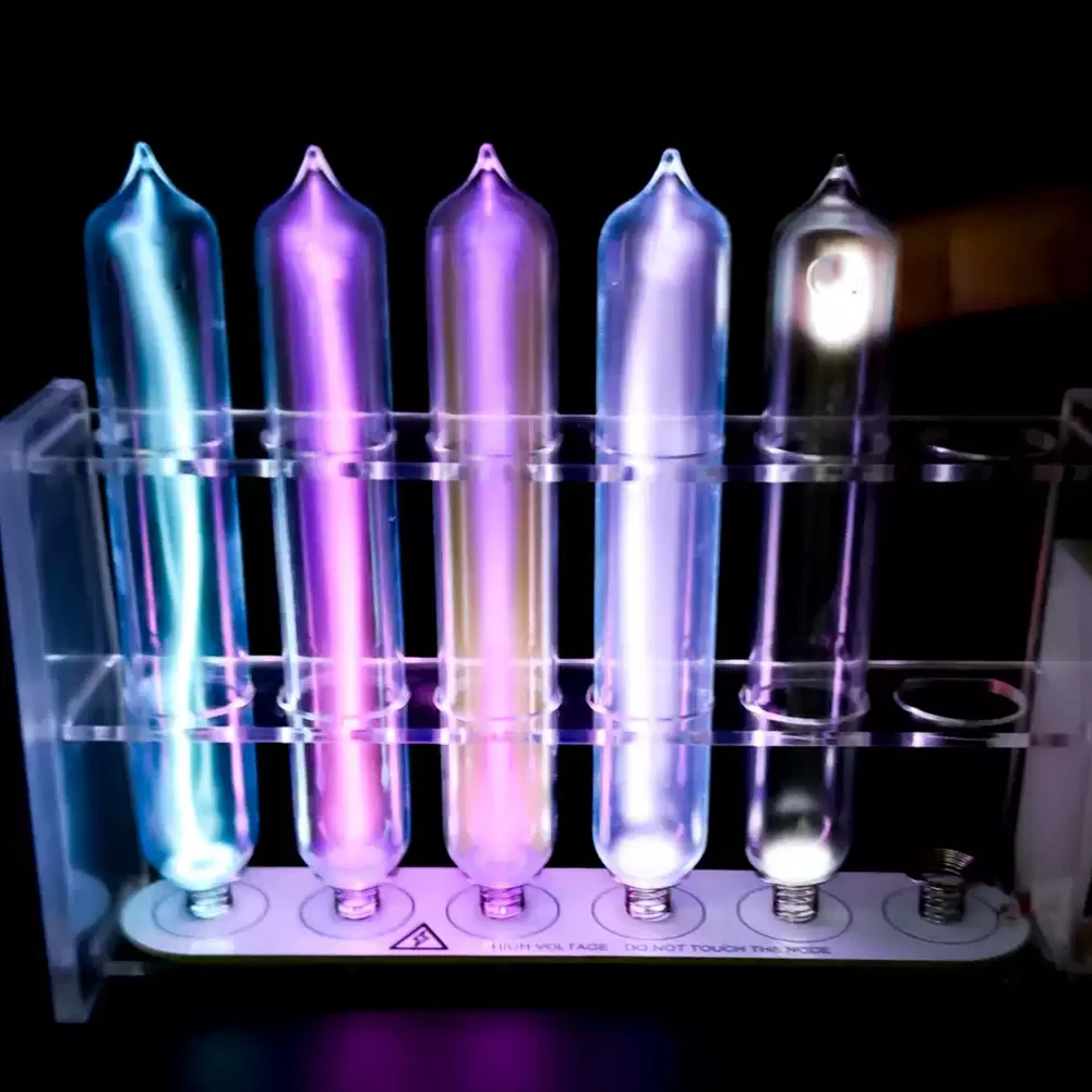 Tubo luminoso de Gas raro, vidrio sellado, Gas inercial, helio, neón, argón, Krypton, xenón, tanque de Gas sellado, material didáctico de laboratorio