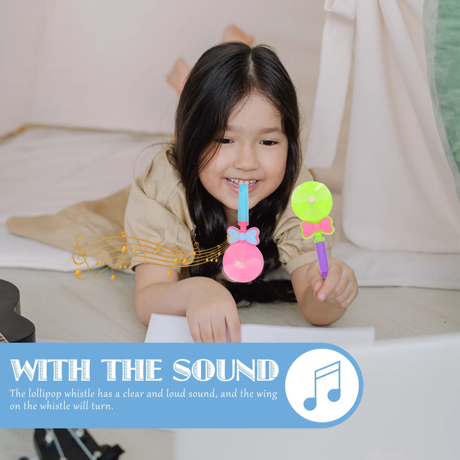 

30 шт. свистки-ветрячки в форме леденцов, креативные сувениры для детских праздников, наполнители для подарочных пакетов на день рождения, шумные игрушки