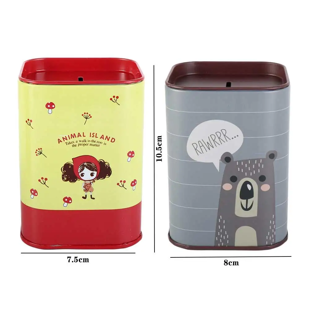 Birthday Gift Toy For Kids Tinplate Home Decoration High-Capacity Toy Cash Cabinet Metal Piggy Bank Cash Box Coin Box Money Box