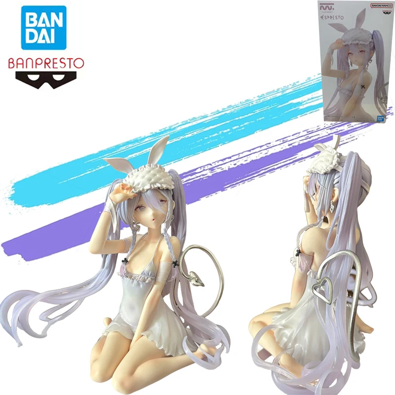 

Original Bandai Banpresto Overlord Rurudo Original Illustration Espresto Sleepy Bunny Girl Sujia Anime Action Figures Model 13cm