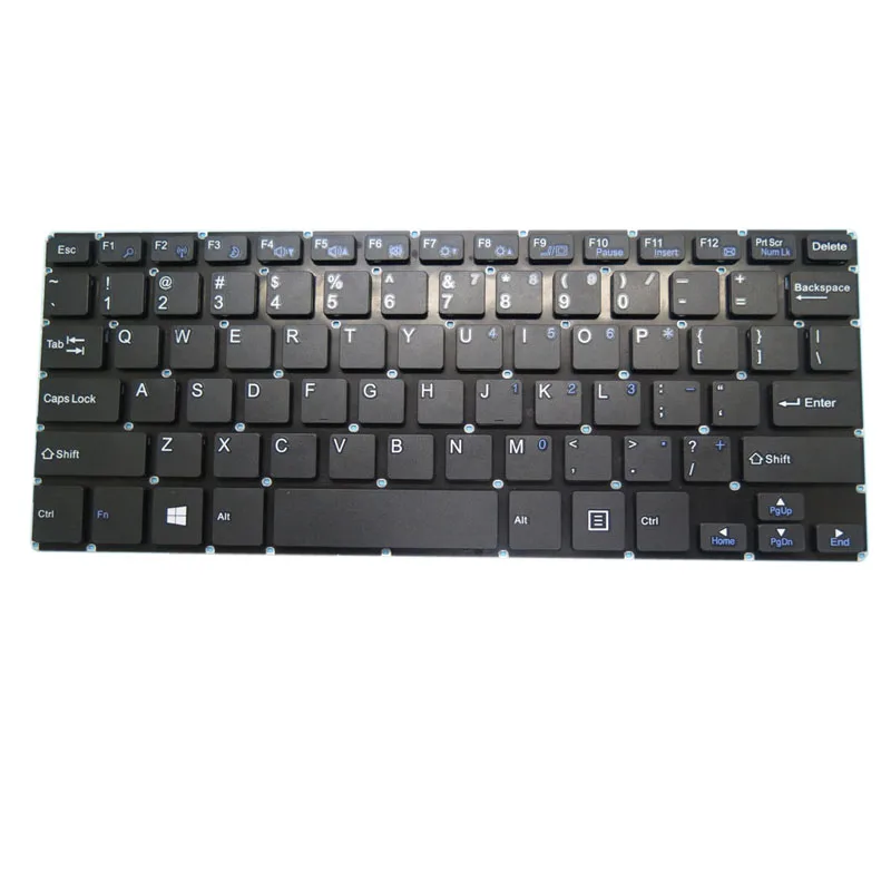 Laptop Keyboard For Lanix Neuron Flex / Neuron Flex V6 11.6' Black Without Frame English US Russian RU