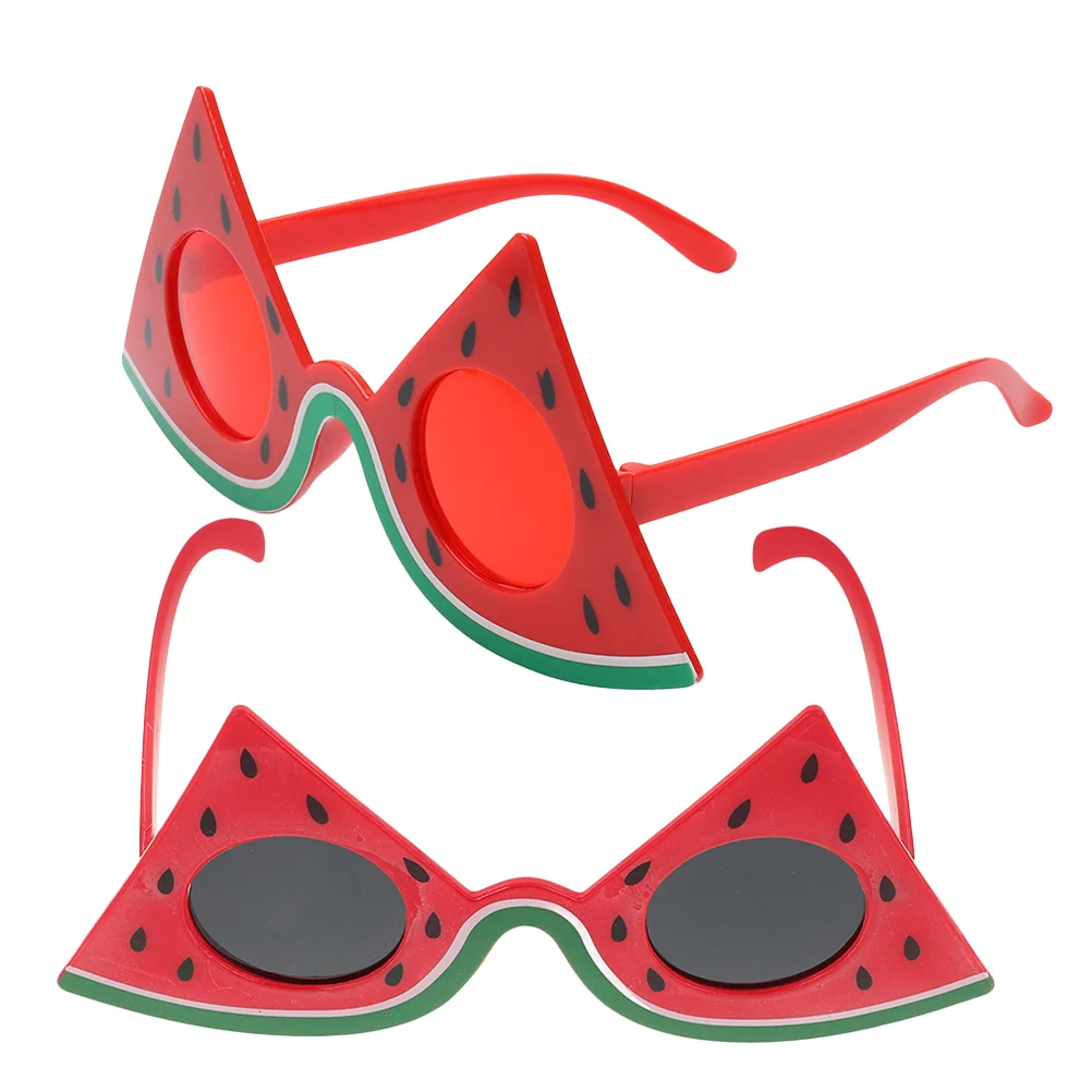 2 Stuks Watermeloen Party Bril Fruitvormige Herbruikbare Brillen Voor Zomervieringen Zwembadfeesten Luau Decoraties Volwassenen Kinderen